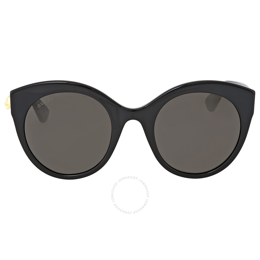 Gucci Round Black Sunglasses Gg0028s Gucci Sunglasses Jomashop