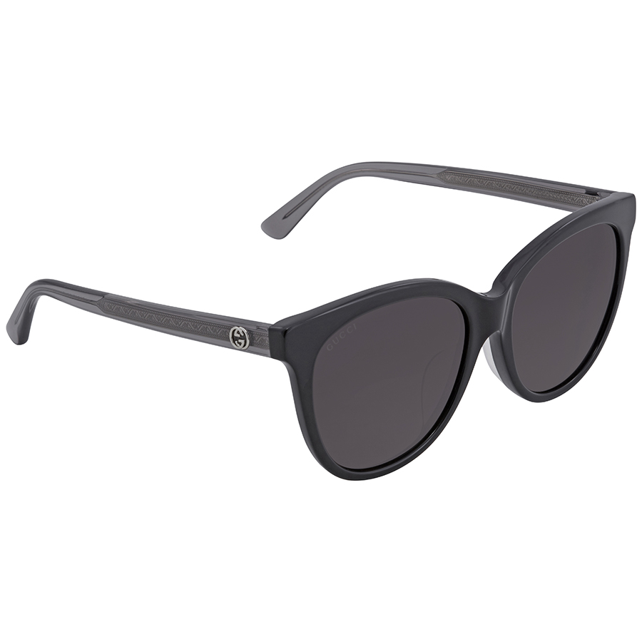 Gucci Smoke Cat Eye Sunglasses GG0081SK 002 56 889652052076