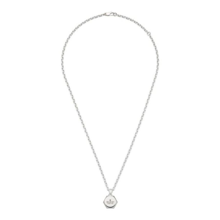 Gucci Trademark Sterling Silver Necklace - YBB796376001 - Ladies
