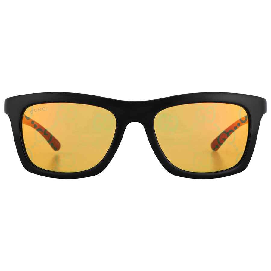 Yellow Mirror Logo Sport Men's Sunglasses GG1735S 005 54