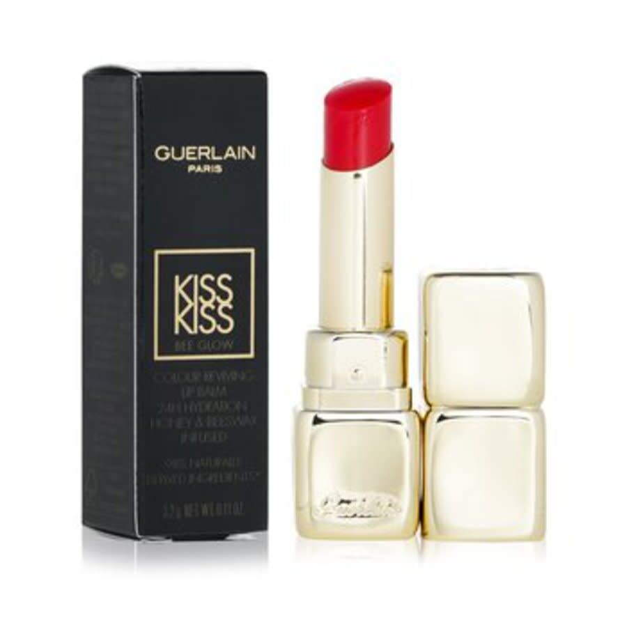 Shop Guerlain Ladies Kisskiss Bee Glow Lip Balm 0.11 oz # 775 Poppy Glow Makeup 3346470435735