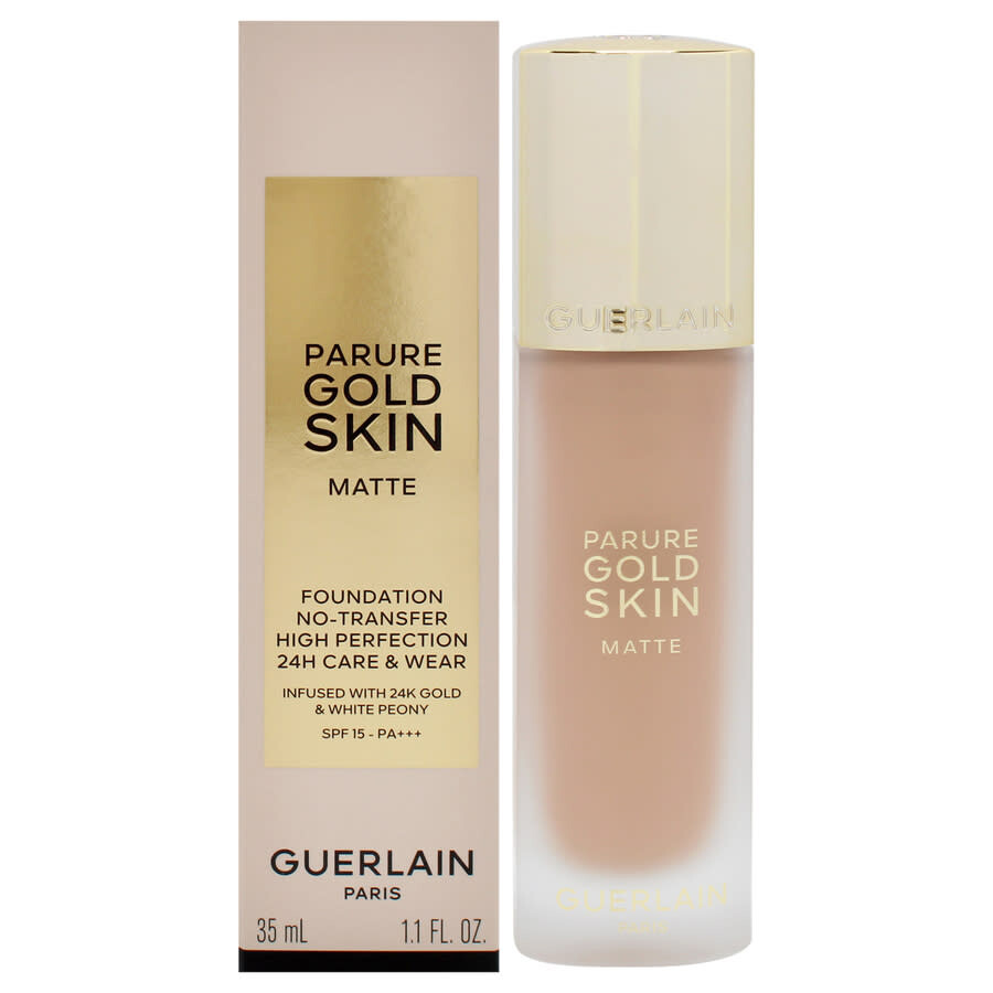 Guerlain Ladies Parure Gold Skin Matte 24h Wear No-transfer Foundation Spf 15 1.1 oz 3w Warm Makeup In Nude