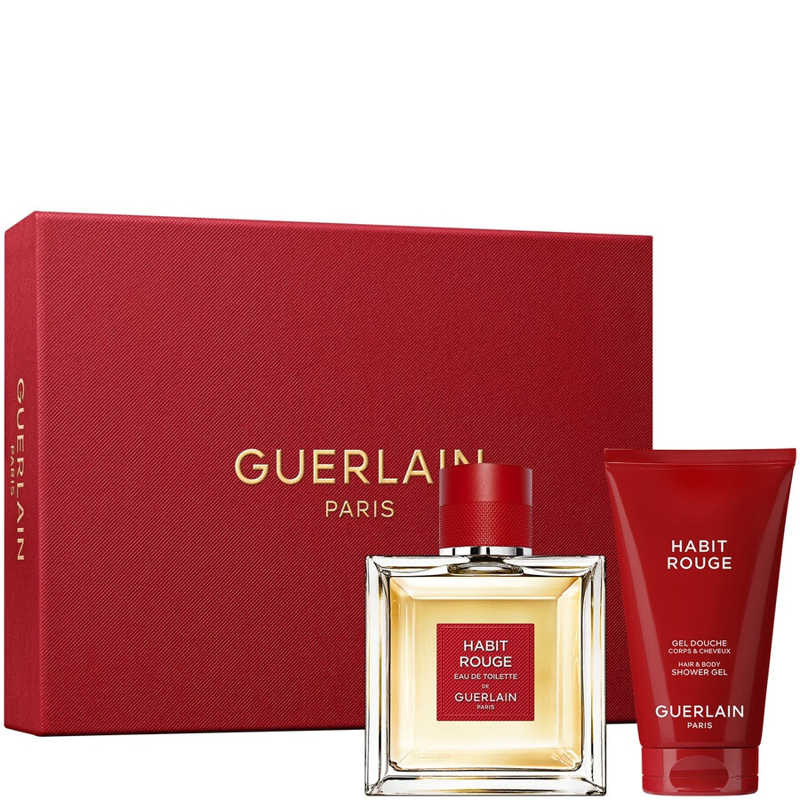 Guerlain Men's Habit Rouge Gift Set Fragrances 3346470305243