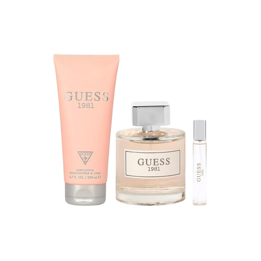 GUESS 1981 ボディローション＆香水セット Guess 1981 by Guess for Women - 3 Pc Gift Set 3.4oz EDT Spray, 0.5