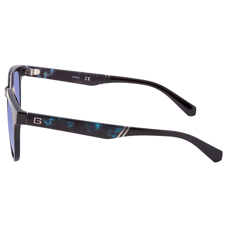 Guess Blue Round Men's Sunglasses GU692901V54 Guess Sunglasses