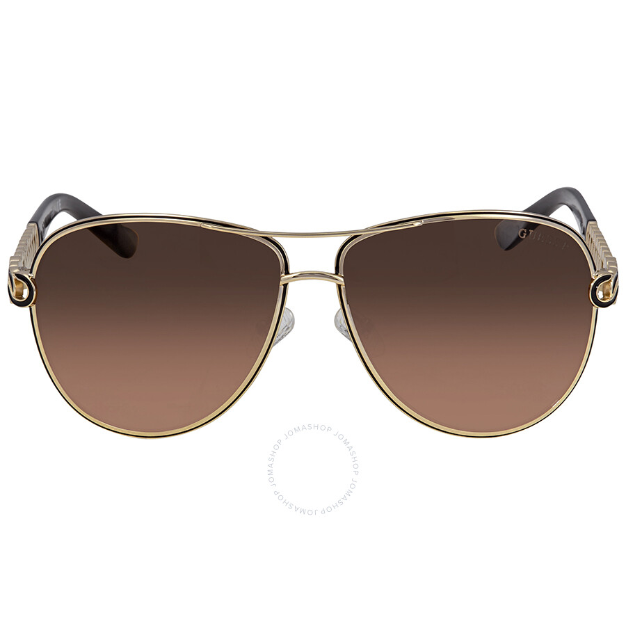 Guess Brown Gradient Aviator Sunglasses GU7404 32D 59 Guess