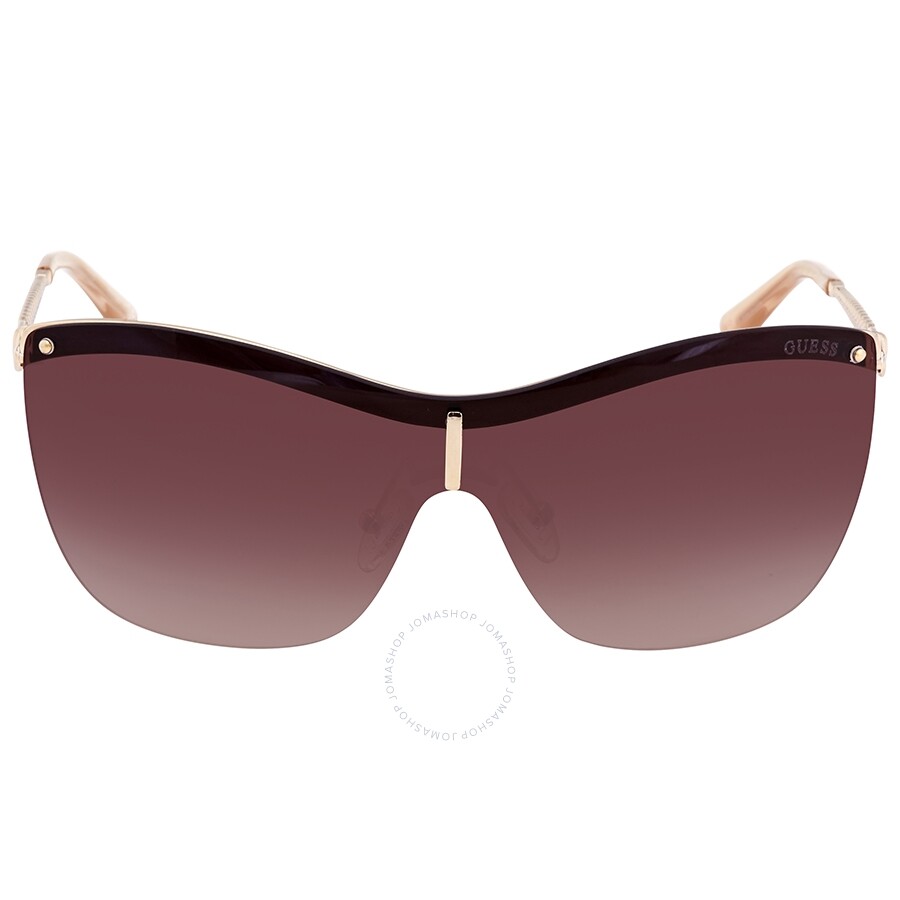 Guess Brown Gradient Shield Ladies Sunglasses GU747132F0 Guess