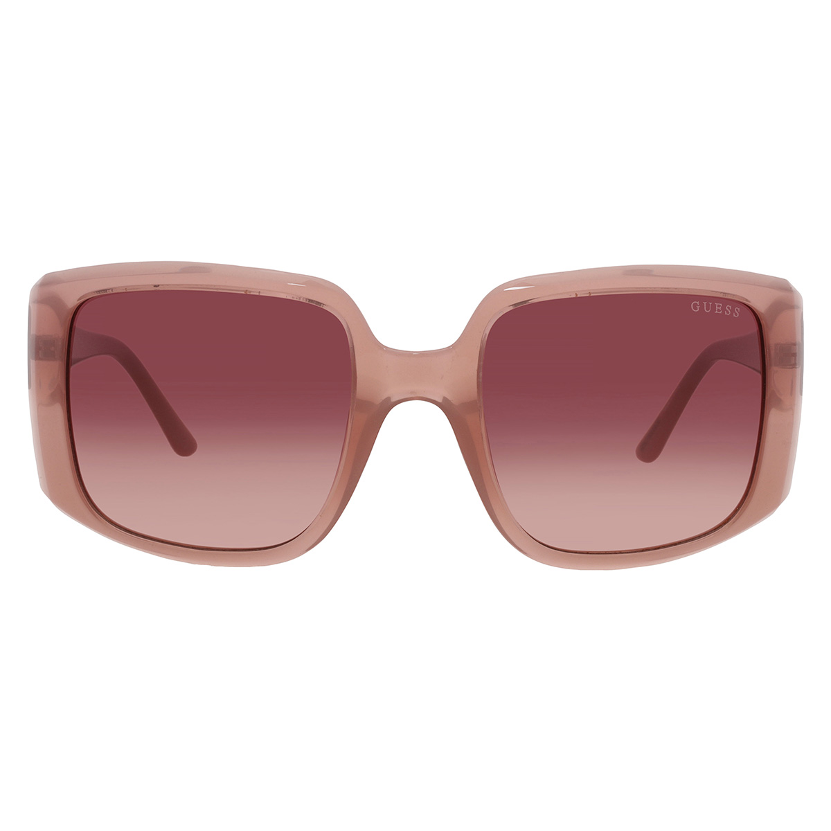 GLIMPSE SQUARE SUNGLASSES 554613 IN BROWN CLEAR ACETATE