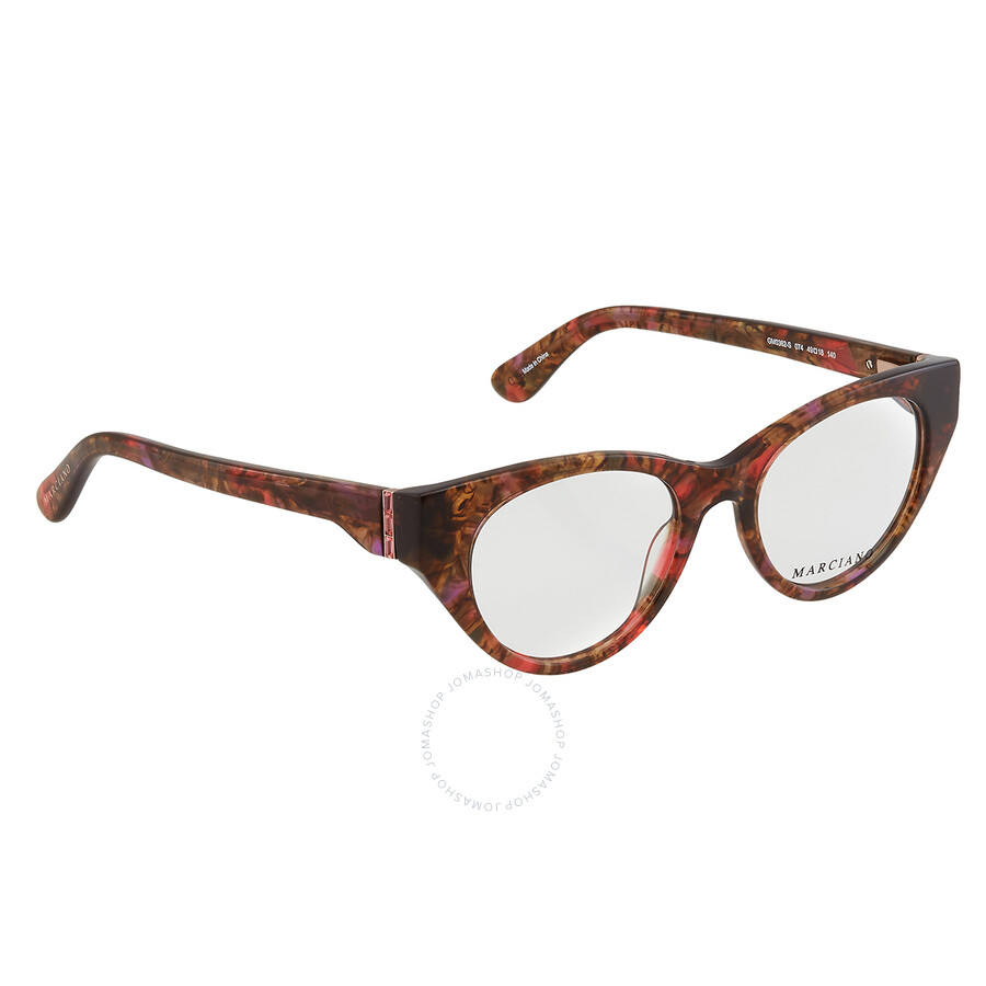 Guess By Marciano Demo Cat Eye Ladies Eyeglasses Gm0362-s 074 49 In Ink / Pink