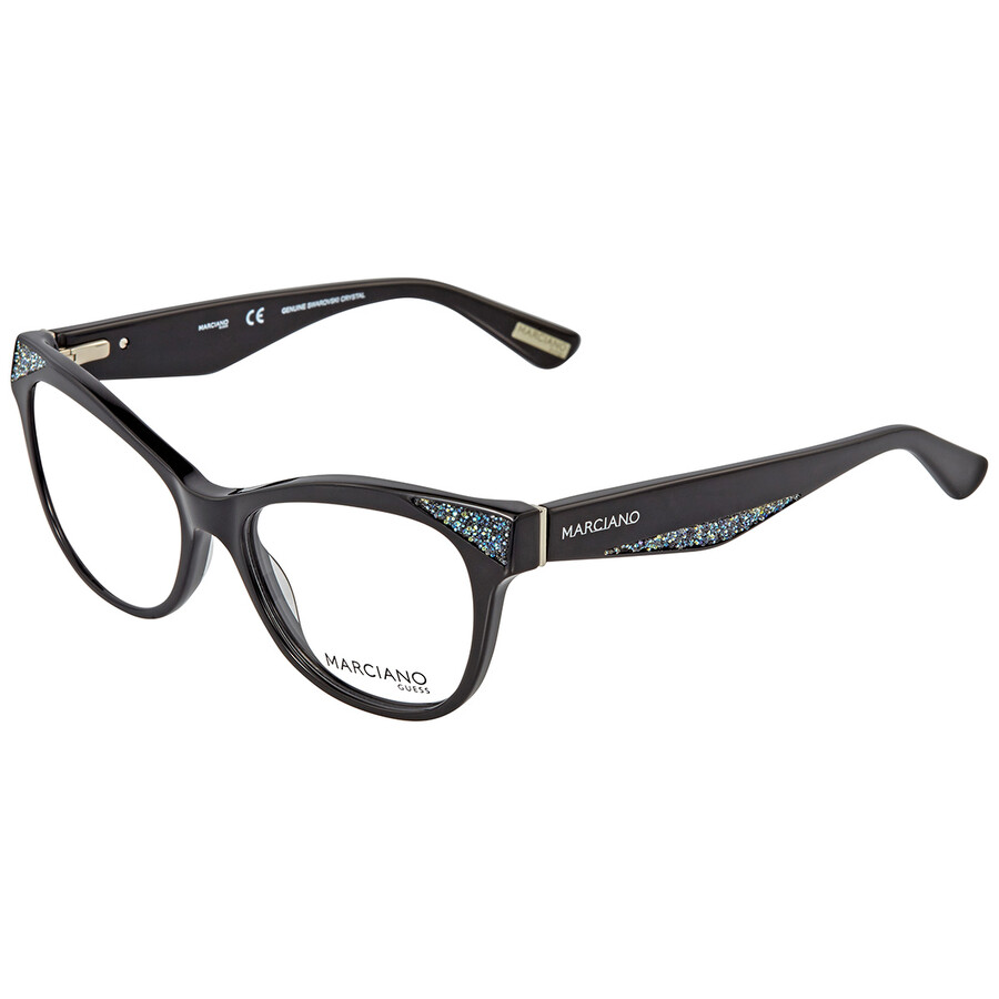 Guess By Marciano Transparent Cat Eye Ladies Eyeglasses GM0320 001 101