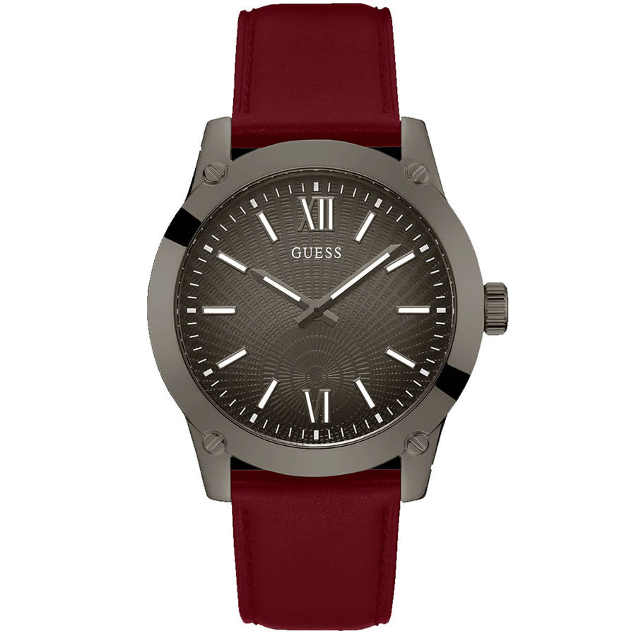 Guess Red Leather Strap Watch Guess Women main image 3