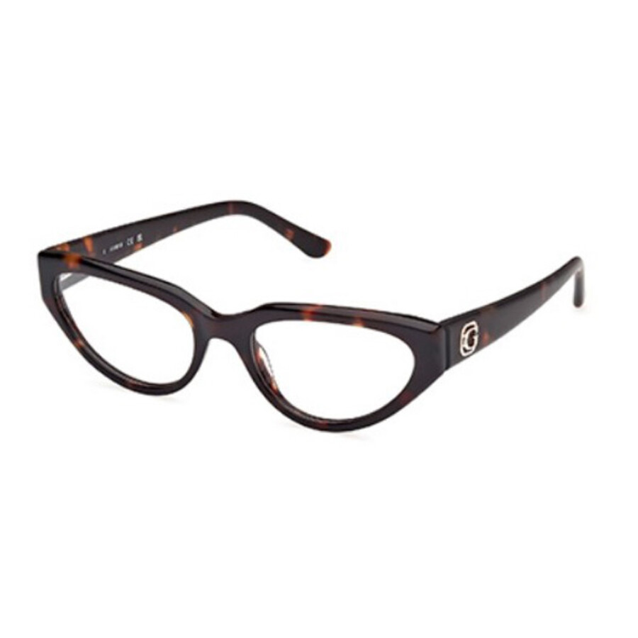 Guess Demo Cat Eye Ladies Eyeglasses Gu50113 052 53 In Brown