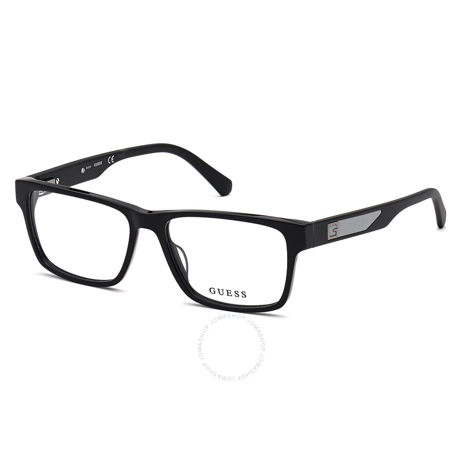 Guess Demo Rectangular Men's Eyeglasses Gu50018 001 52