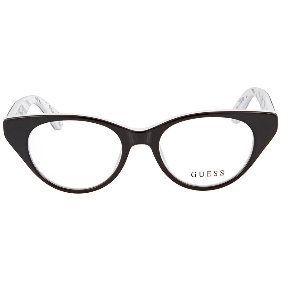 Guess Demo Round Unisex Eyeglasses Gu9192 005 47 In Demo Lens