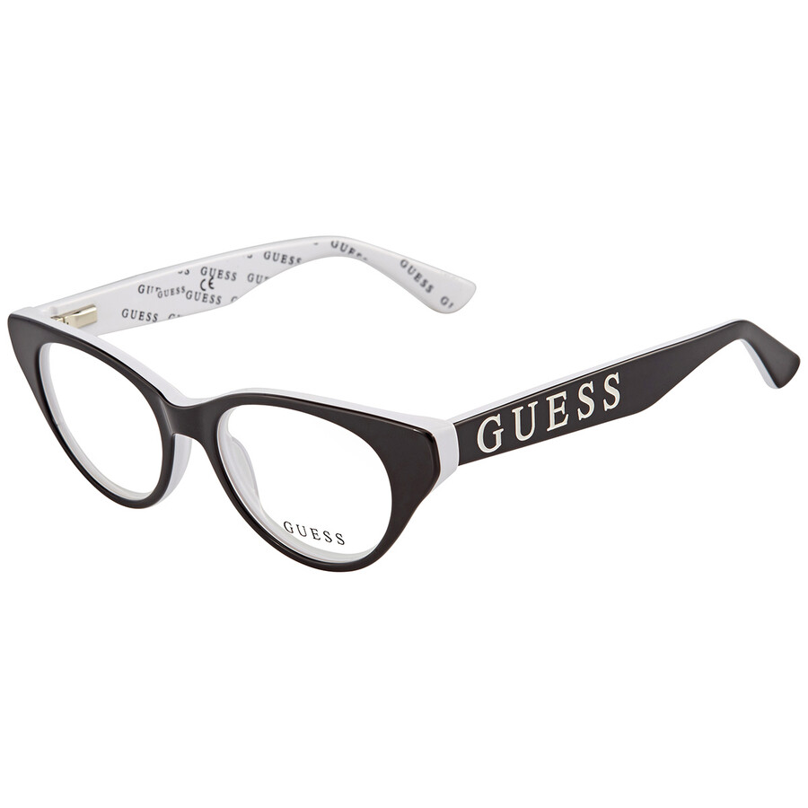 Guess Demo Round Unisex Eyeglasses Gu9192 005 47 In Demo Lens