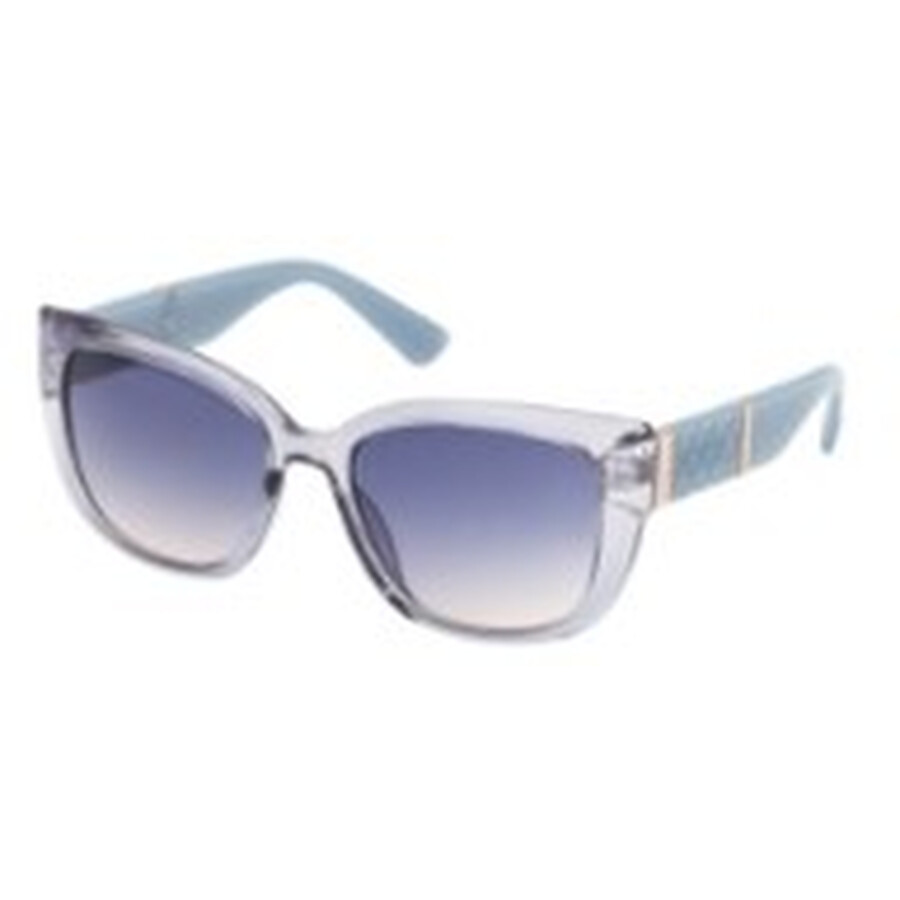 Guess Factory Blue Gradient Cat Eye Ladies Sunglasses Go00051 84w 56