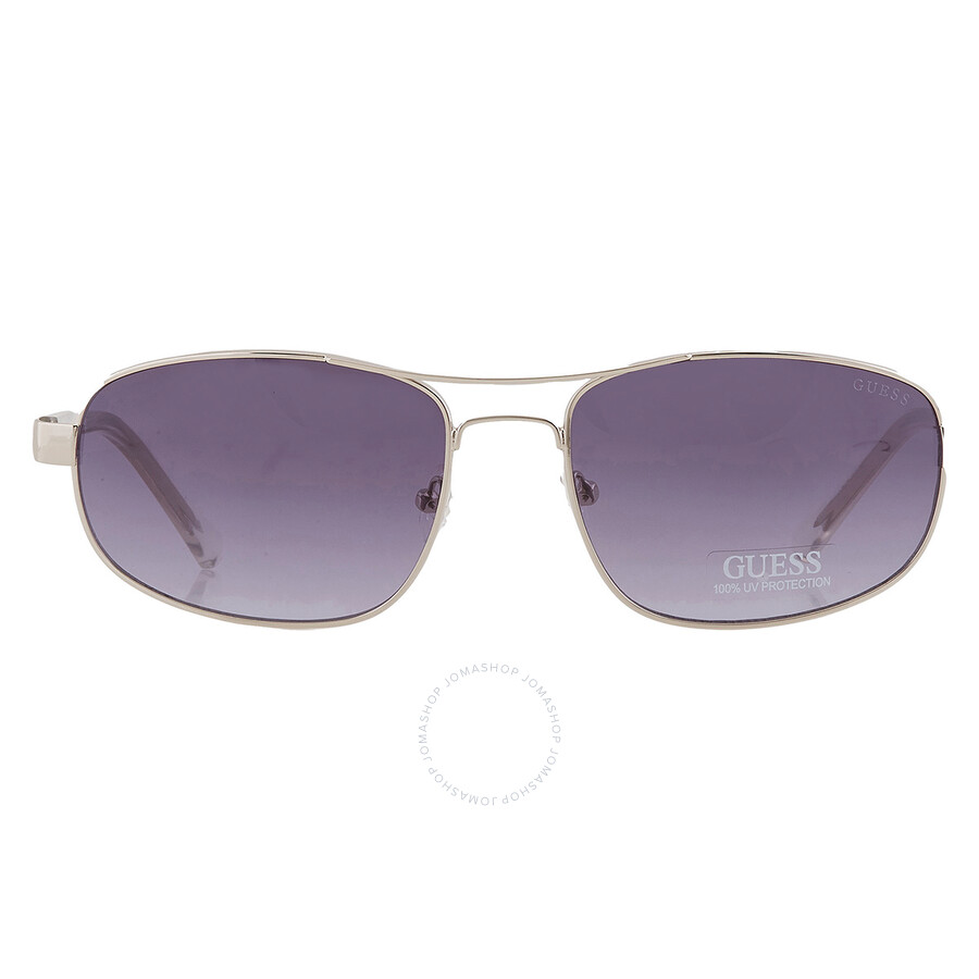 Guess Factory Blue Gradient Rectangular Men's Sunglasses Gf5103 10w 60 In Blue