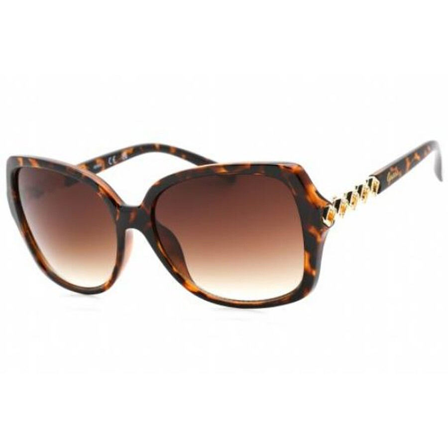 Guess Factory Brown Gradient Butterfly Ladies Sunglasses Gf0413 52f 58