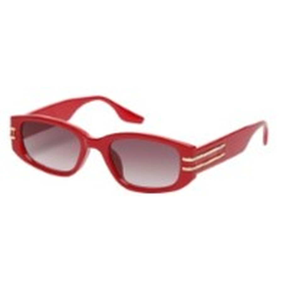 Guess Factory Brown Gradient Rectangular Ladies Sunglasses Go00071 66f 53 In Red