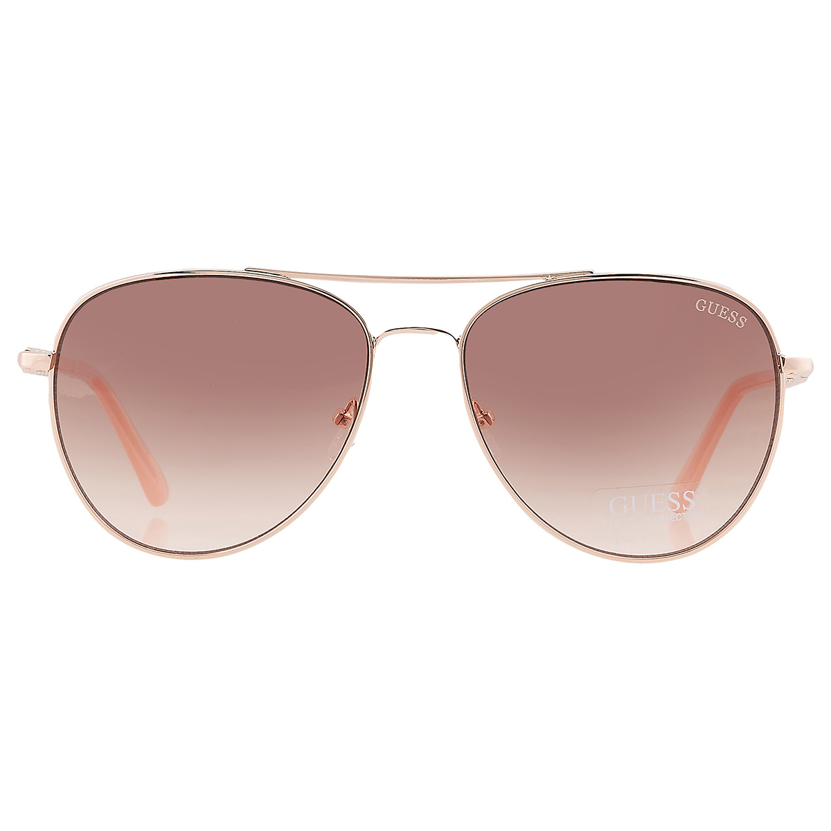 Guess Factory Gradient Brown Pilot Ladies Sunglasses GF6143 28F 59 