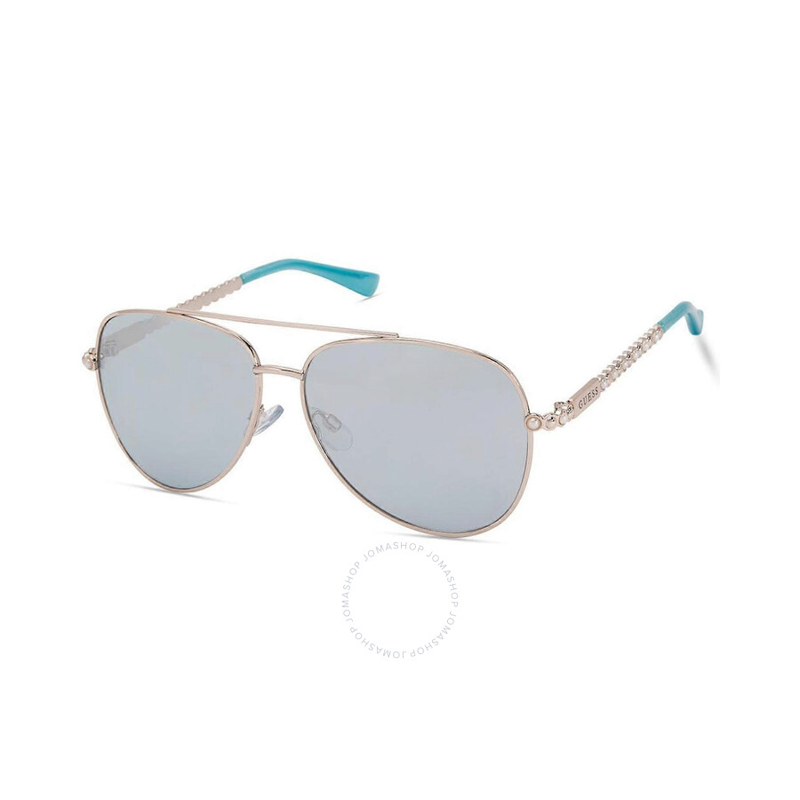 Guess Factory Gradient Smoke Pilot Ladies Sunglasses Gf0356 28t 59