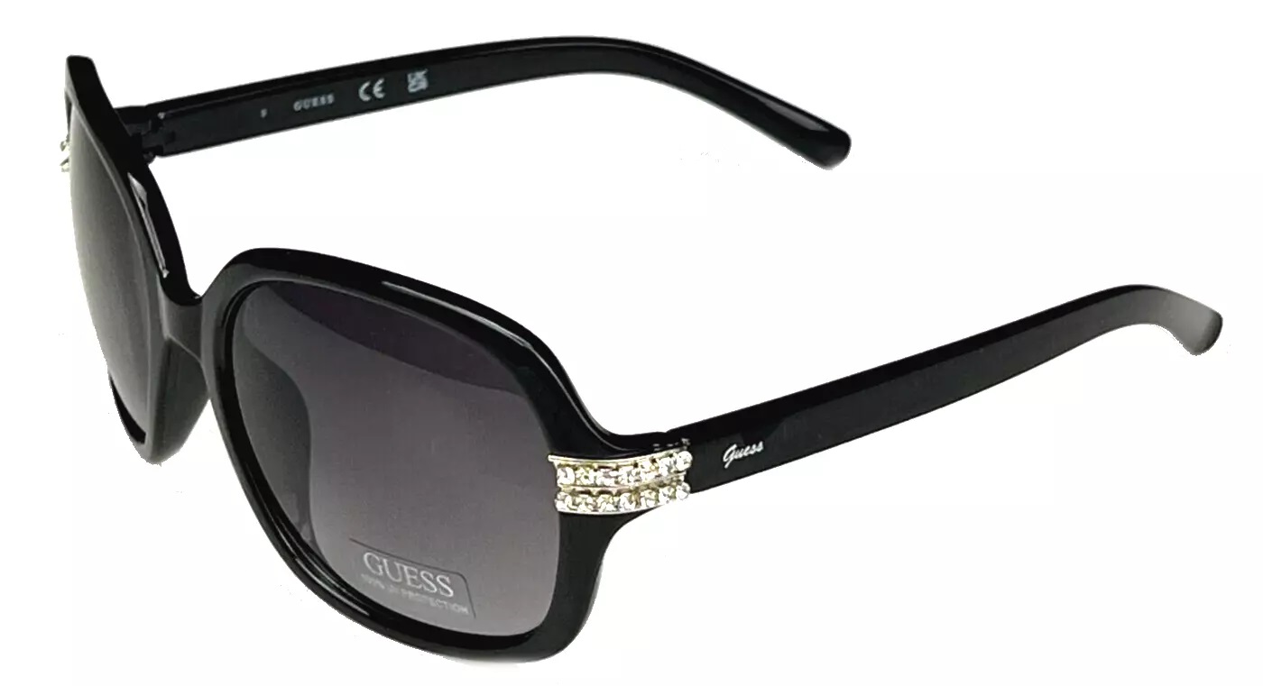 Women\'s New GUESS GF0405 01B Black and Gray Sunglasses Guess Sunglass Womens Black Overside Rectangle Plastic  main image 3