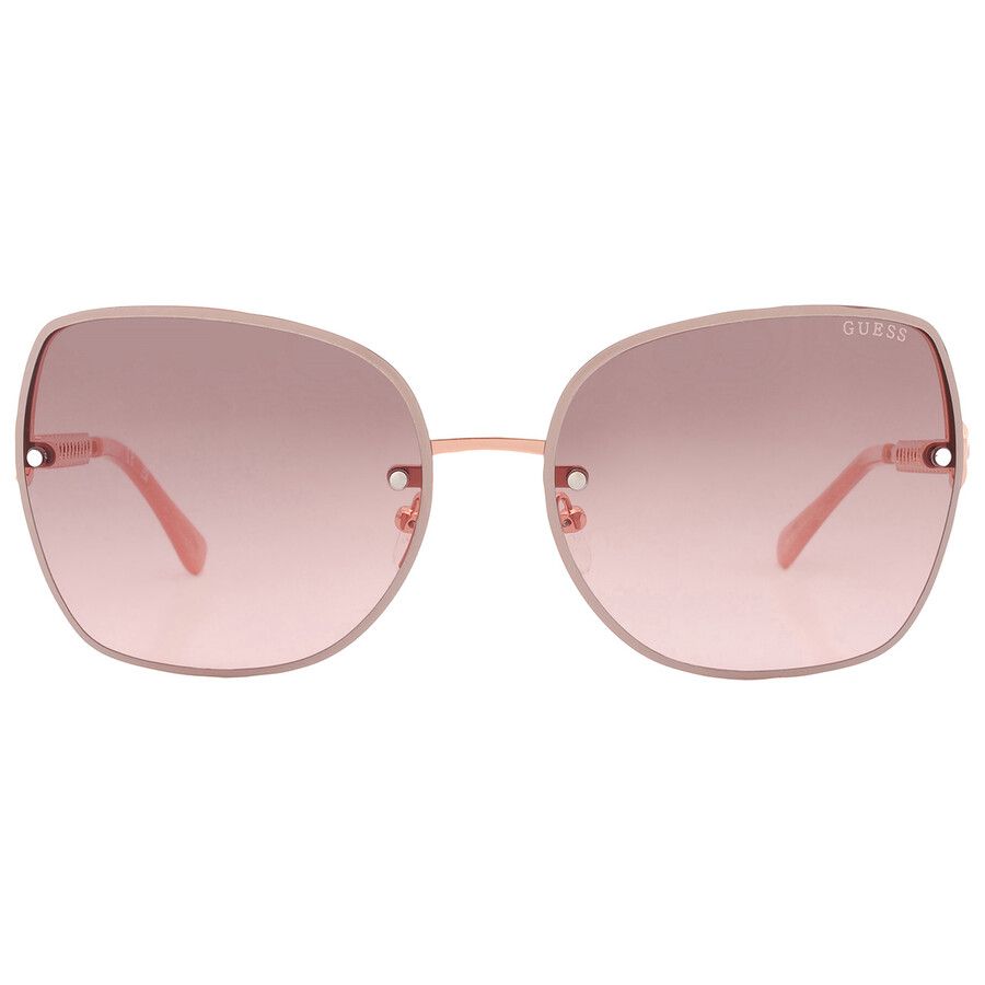 Guess Factory Pink Butterfly Ladies Sunglasses GF6119 28T 61