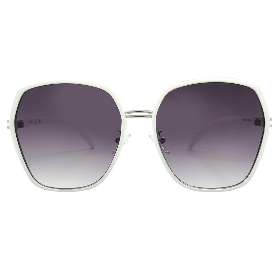 Guess Factory Smoke Gradient Butterfly Ladies Sunglasses Gf0407 21b 59 In White