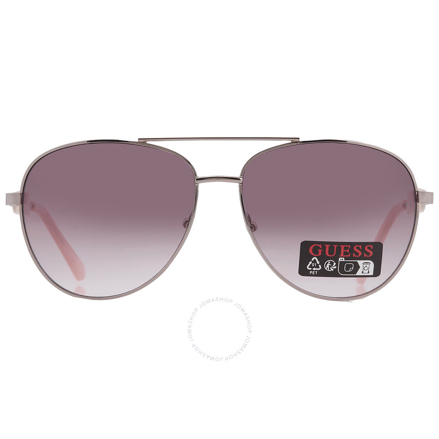 Guess Factory Smoke Gradient Pilot Men's Sunglasses Go00001 10b 60