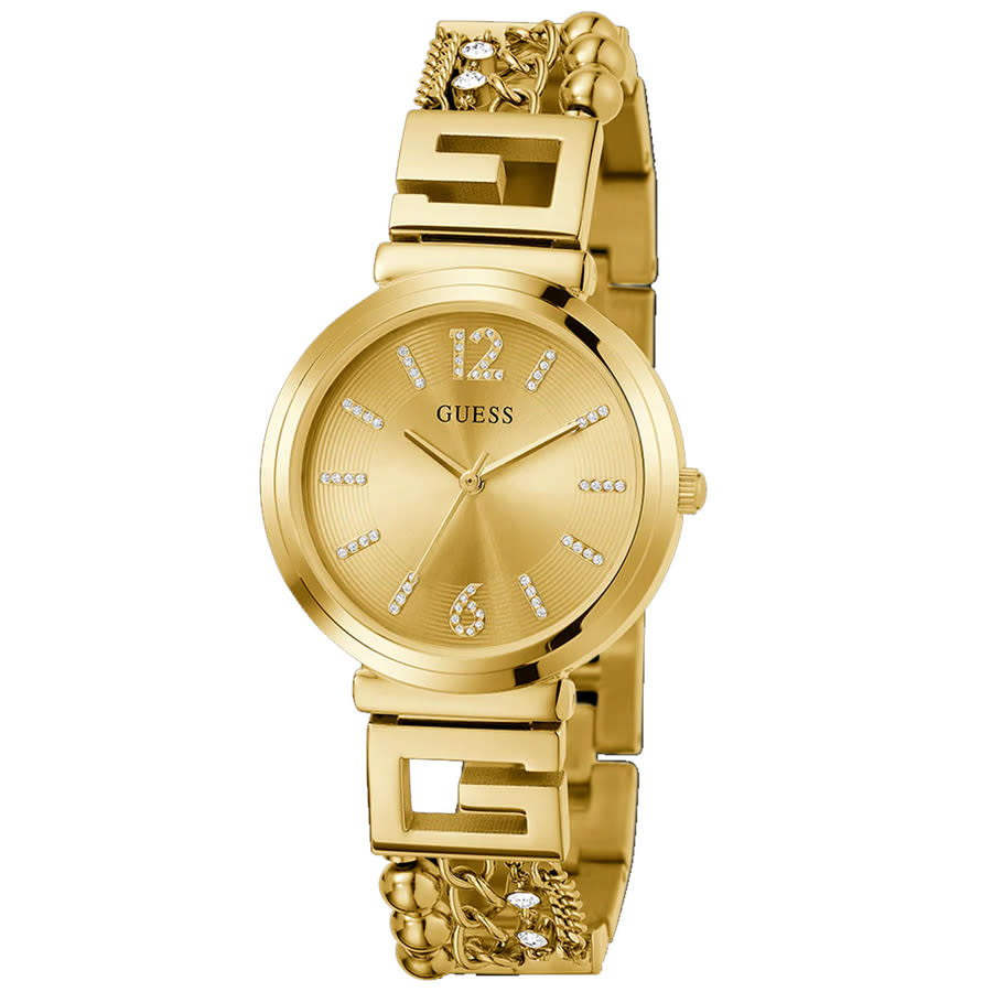 Guess Gold Tone Analog Watch with Diamond Dial main image 1