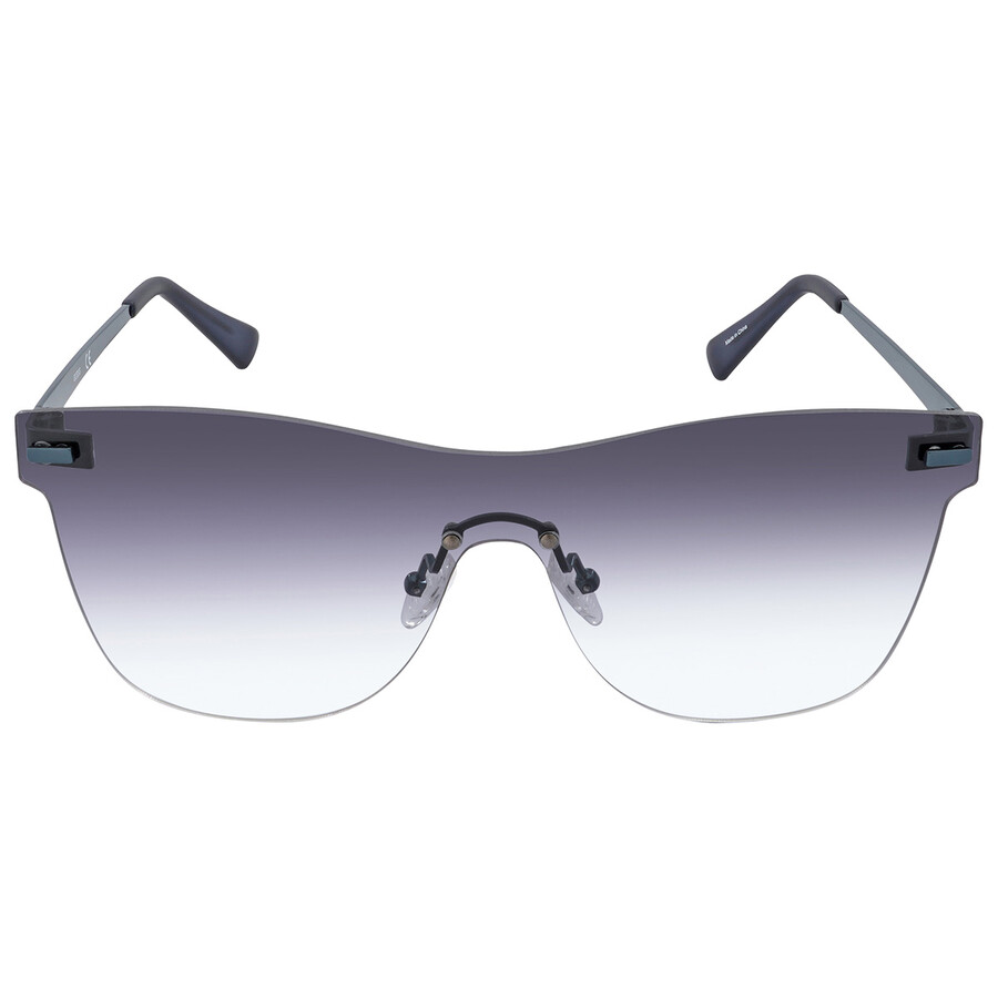 Guess Factory Grey Gradient Shield Men's Sunglasses Gf0186 91w 00 In Grey