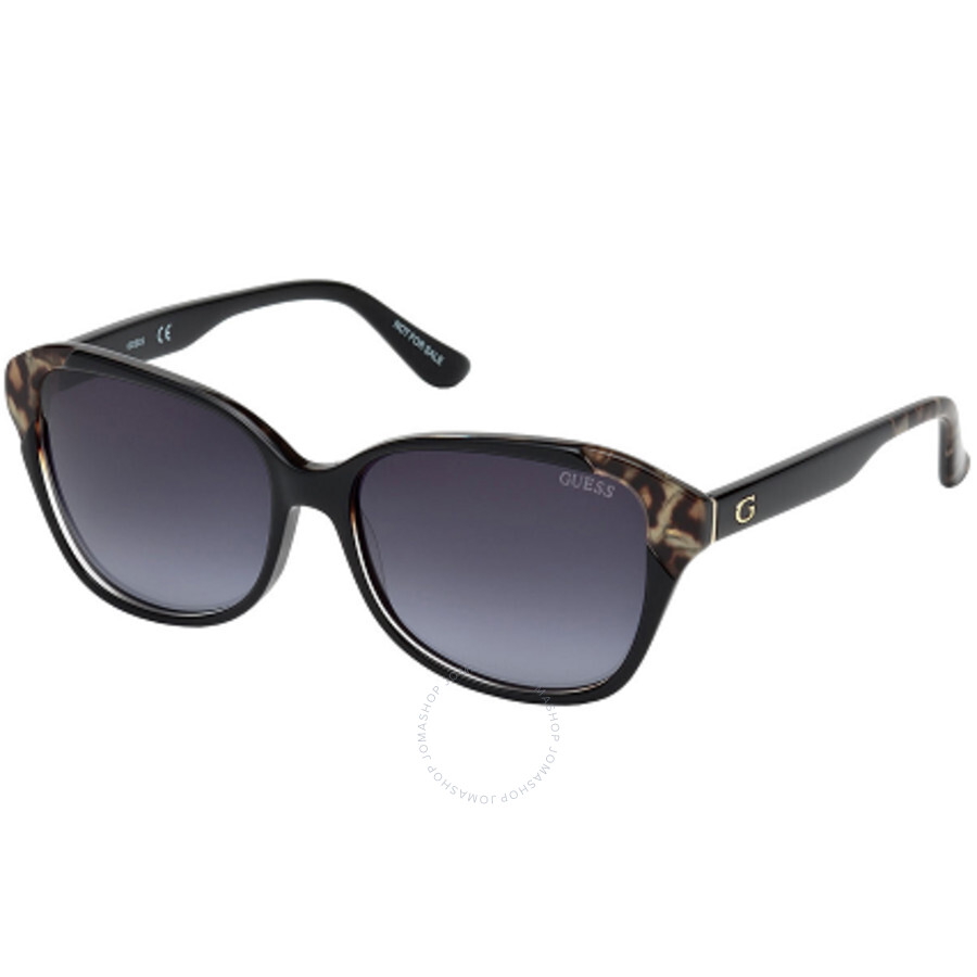 Guess Ladies Black Square Sunglasses GU7510 05B 55 664689872428