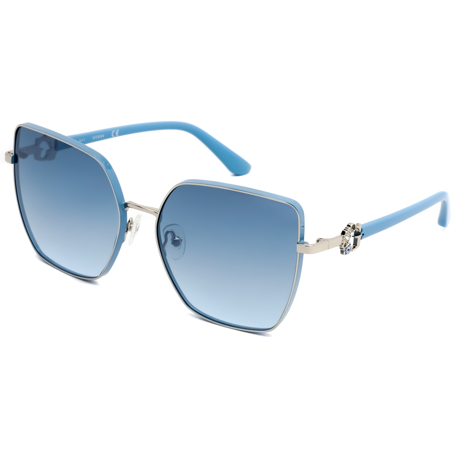 Guess Ladies Blue Cat Eye Sunglasses GU7790-S10W61  display picture 3