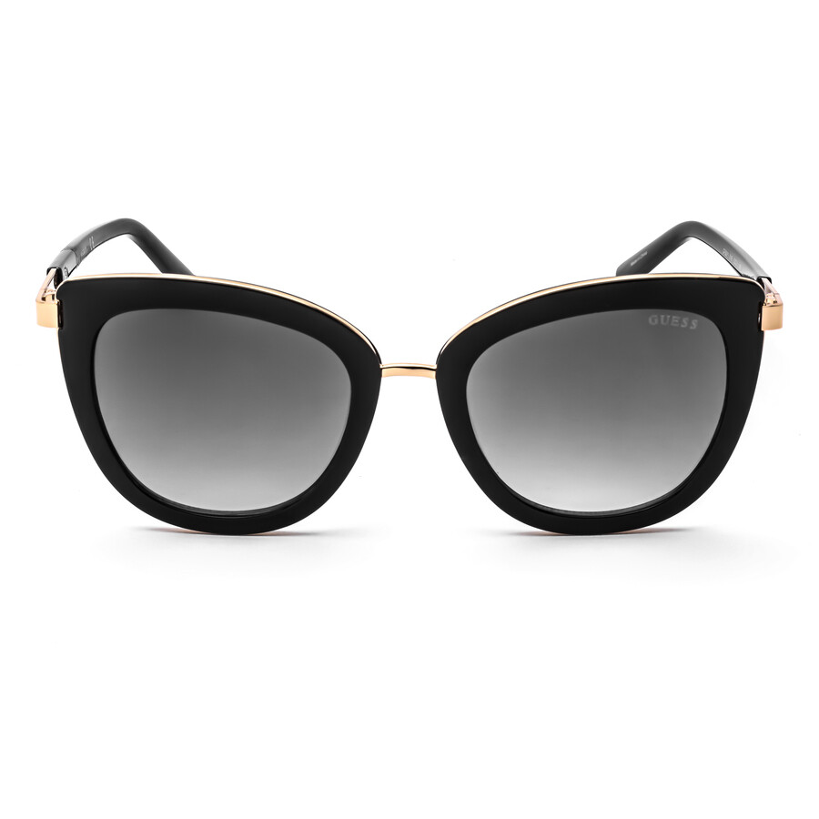 Guess Ladies Gold Tone Cat Eye Sunglasses GF6089 01B 52 Guess