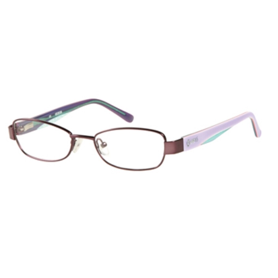 Guess Ladies Purple Rectangular Eyeglass Frames GU 9092 PUR 47 715583699458 Eyeglasses