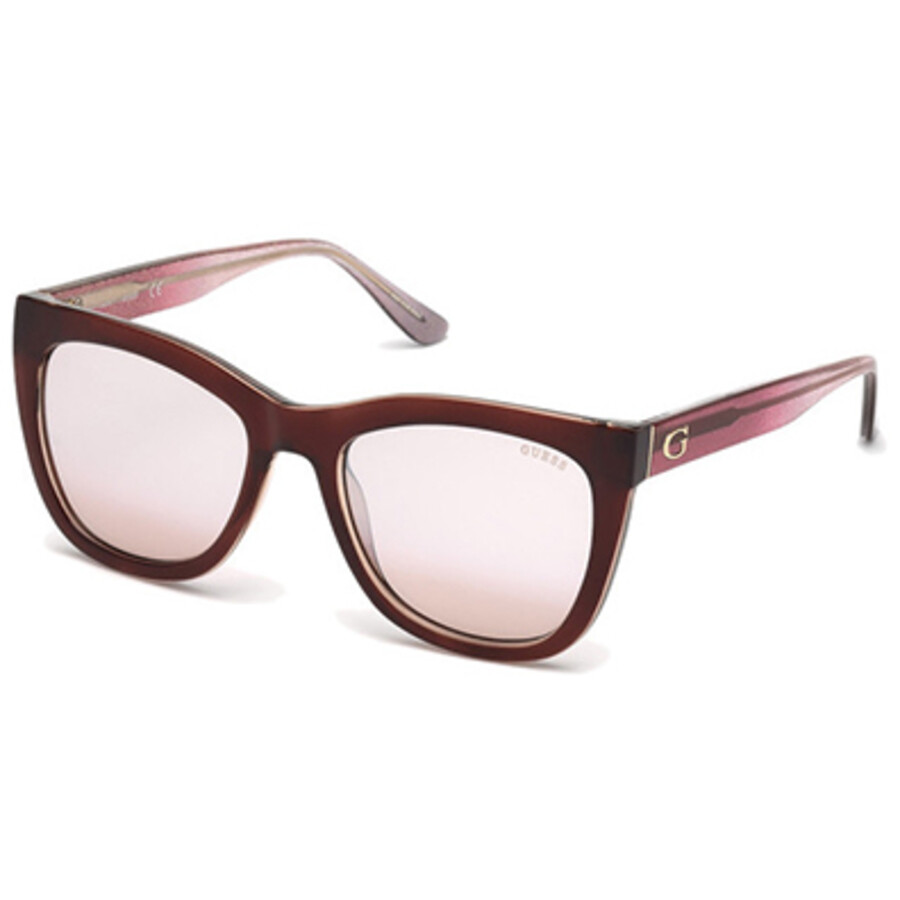 Guess Ladies Purple Square Sunglasses GU755274F55 664689960057