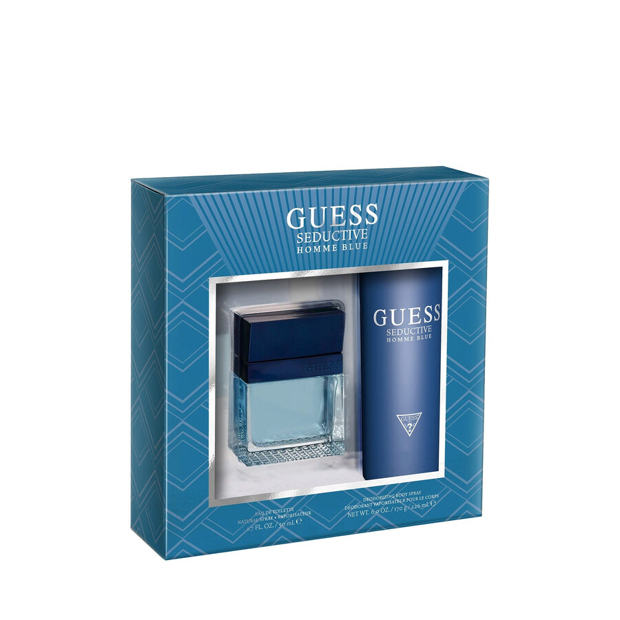 Guess Men's Seductive Homme Blue Gift Set Fragrances 085715329219
