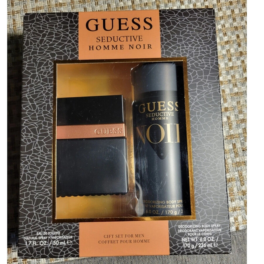 Guess Men's Seductive Homme Noir Gift Set Fragrances 84715329424