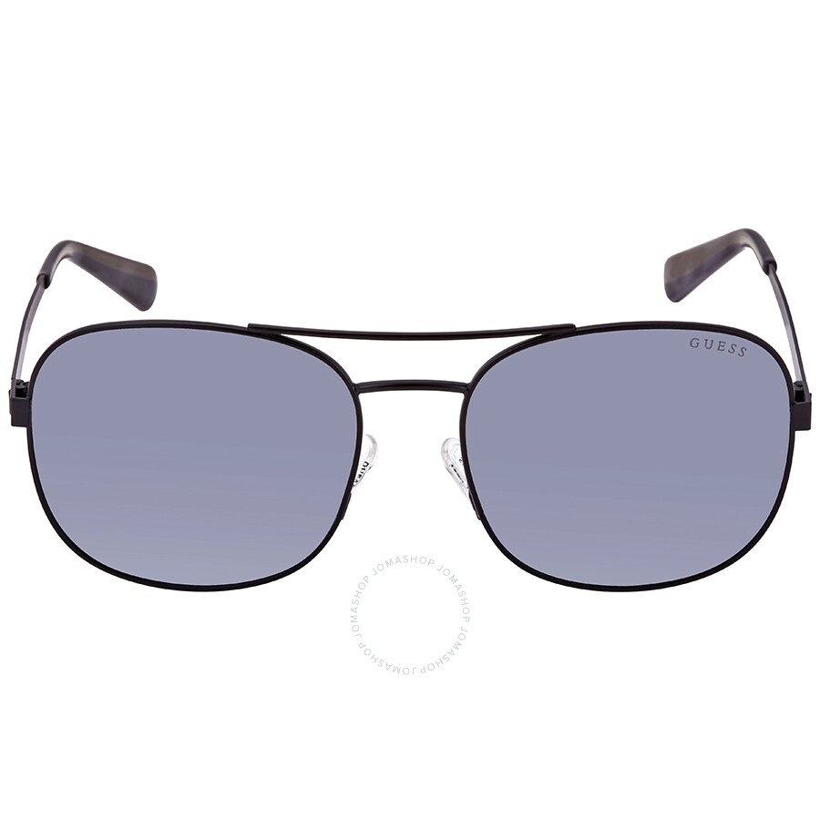 Guess Mirrored Grey Square Men's Sunglasses GU520102C56 Guess