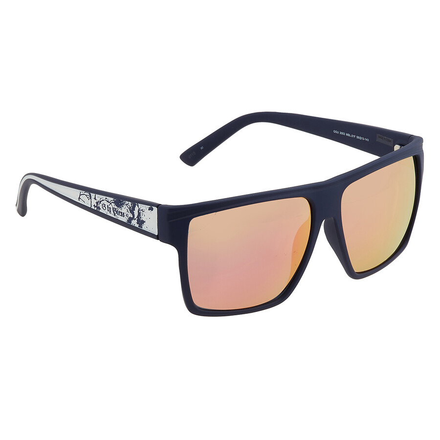 Guess Orange Browline Unisex Sunglasses Gg2053 02c 58 In Orange