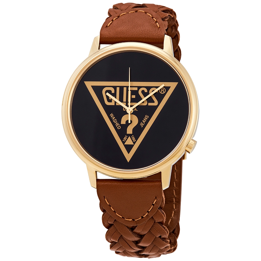 Guess Originals Black Dial Brown Leather Ladies Watch  display picture 3