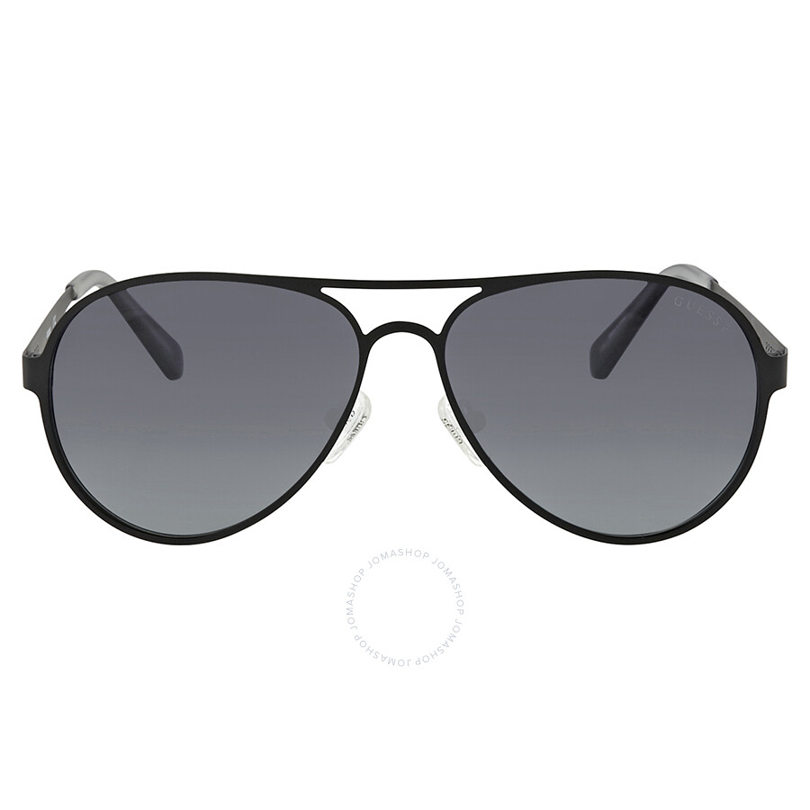 Guess Smoke Polarized Aviator Sunglasses GU6897 02D 57 Guess