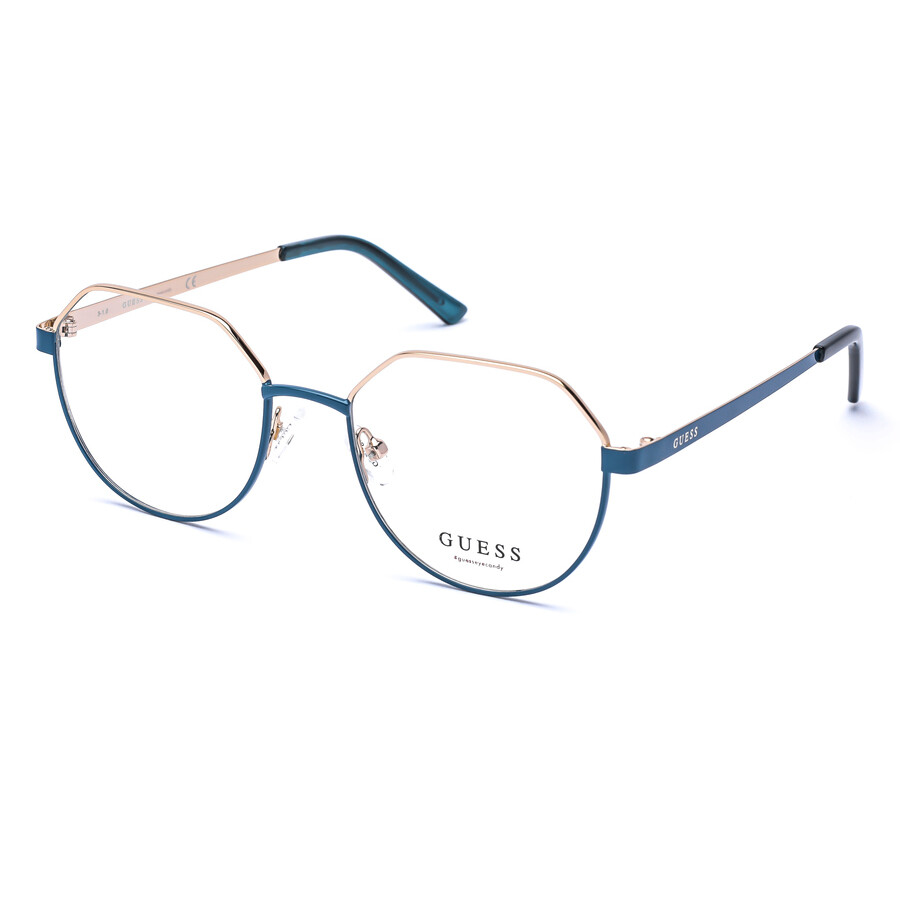 blue round eyeglass frames