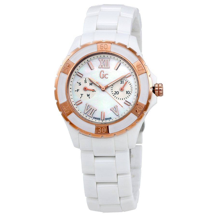 Guess XL-S Glam White Mother Of Pearl Dial Ladies Watch  display picture 2