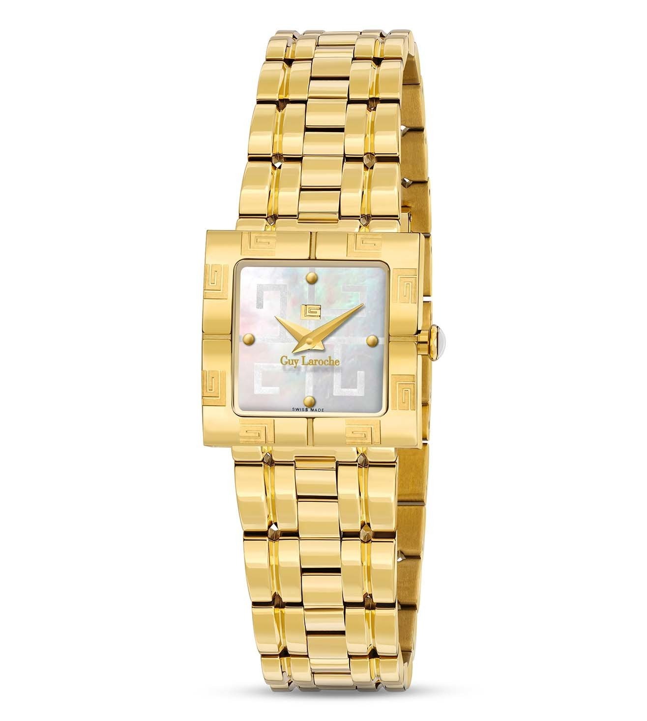 Guy Laroche Camille Quartz White Mother of Pearl Dial Ladies Watch GLWLG0000213