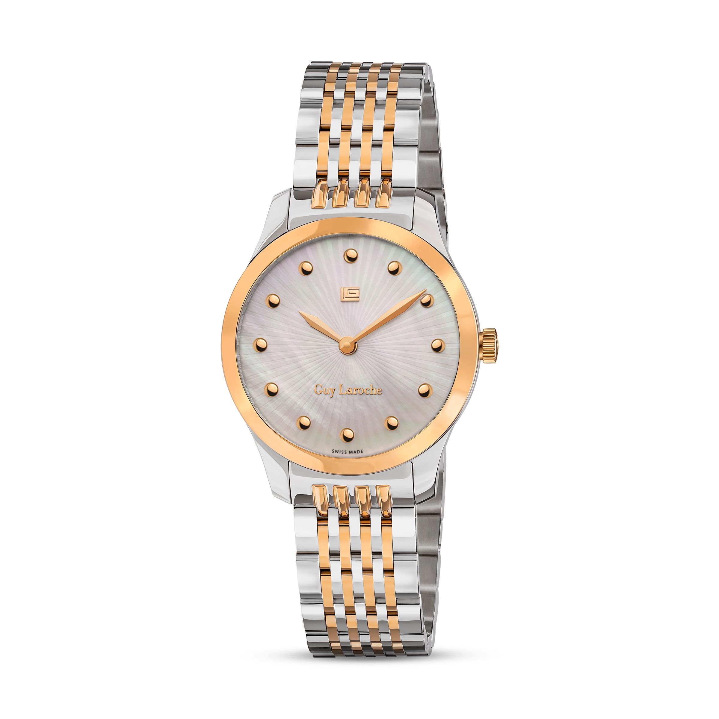 Guy Laroche Maxime Quartz White Mother of Pearl Dial Ladies Watch GLWLG0001209