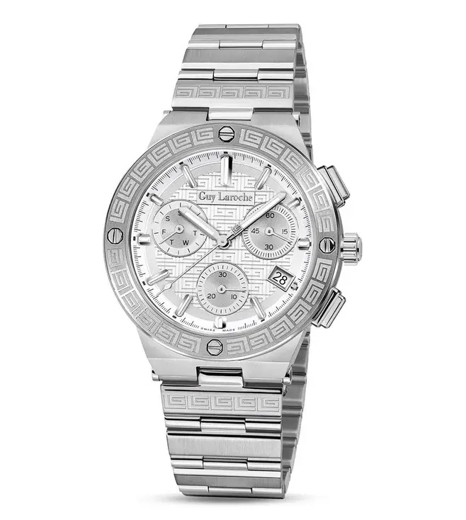 Guy Laroche Sacha Chronograph Quartz White Dial Men's Watch GLWGG0000411