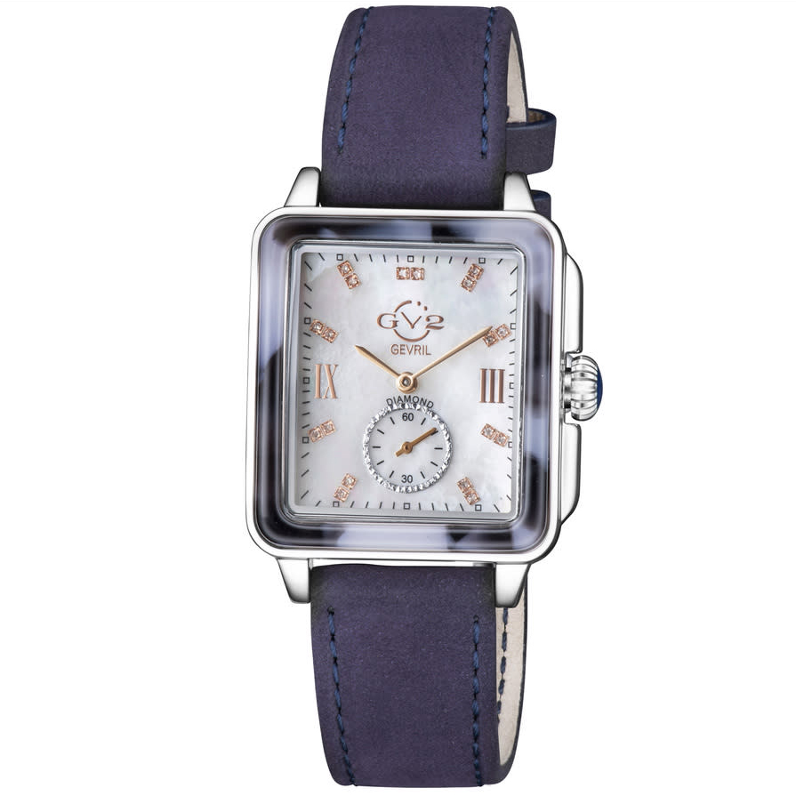 GV2 by Gevril Bari Tortoise Mother of Pearl Dial Ladies Watch 9244
