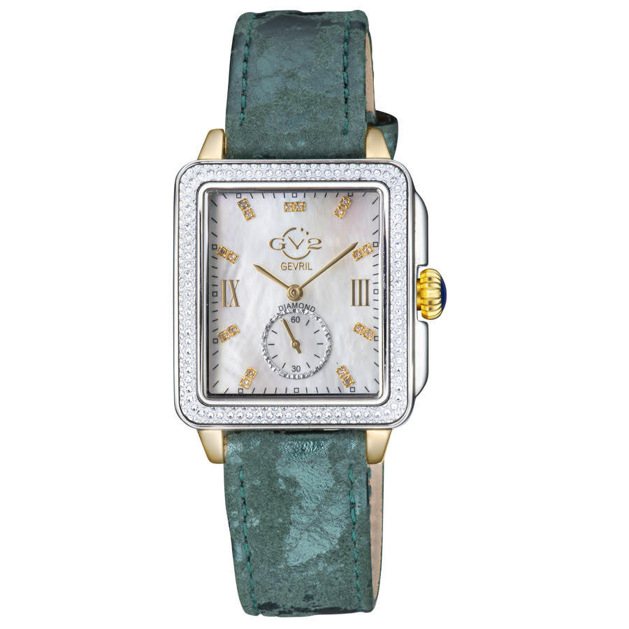 Gevril GV2 Women\'s Watch- Women’s Berletta Silver Watch with Blue Gem GV2 Berletta Diamond - Gevril main image 4