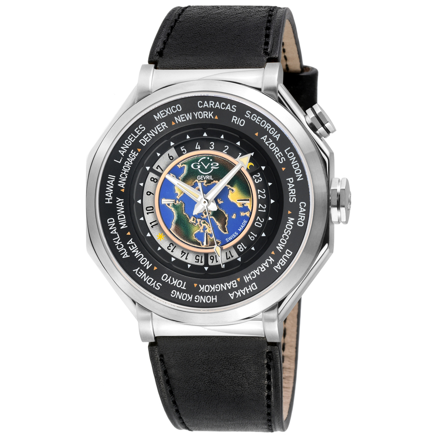 Gv2 By Gevril Marchese Quartz Black Dial Men's Watch 42432